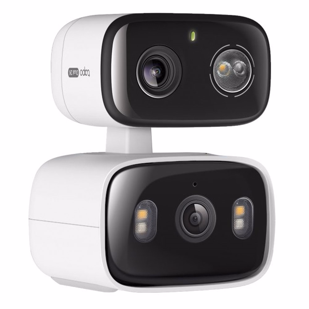 Biztonsági kamera TP-LINK Tapo C246D Dual 1296p kültéri IP65 éjjellátó mikrofon fehér