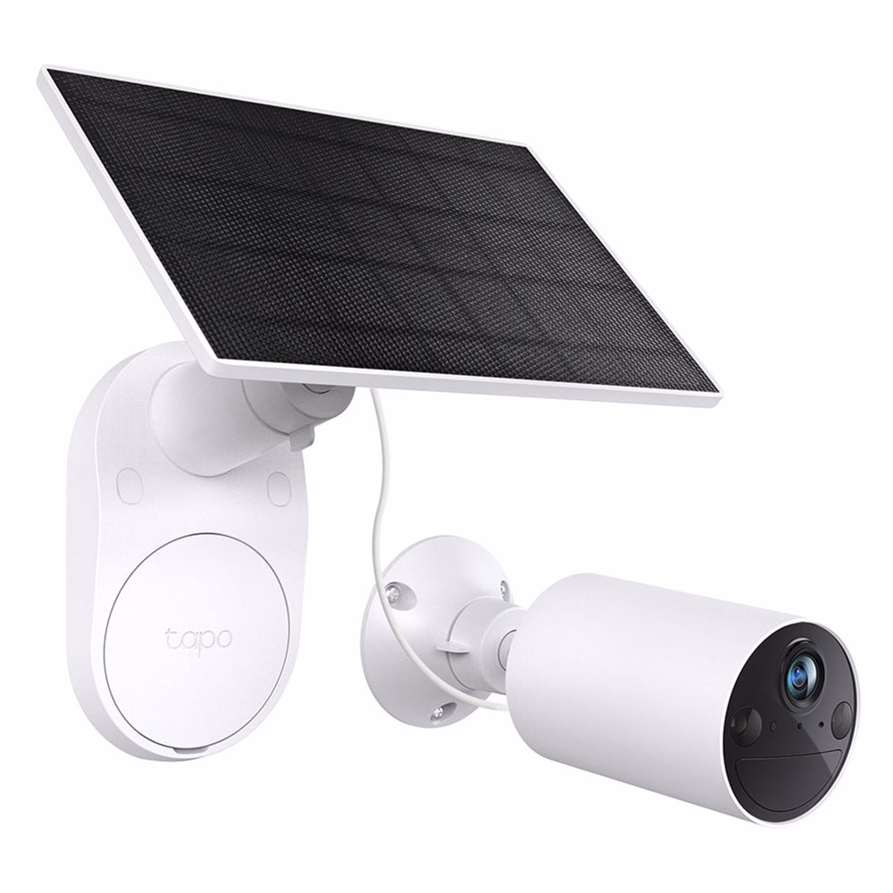Biztonsági kamera TP-LINK Tapo C410 KIT 1296p kültéri IP65 akkumulátoros napelemes éjjellátó mikrofon fehér