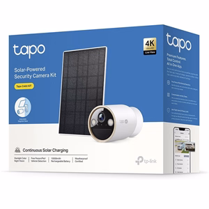 Biztonsági kamera TP-LINK Tapo C460 KIT 2160p kültéri IP66 akkumulátoros napelemes éjjellátó mikrofon fehér