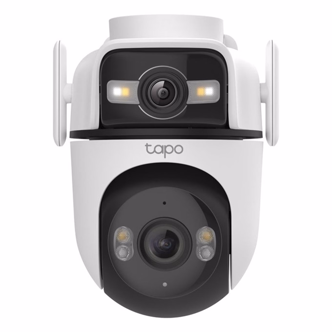 Biztonsági kamera TP-LINK Tapo C545D Dual 1296p kültéri IP66 éjjellátó mikrofon fehér