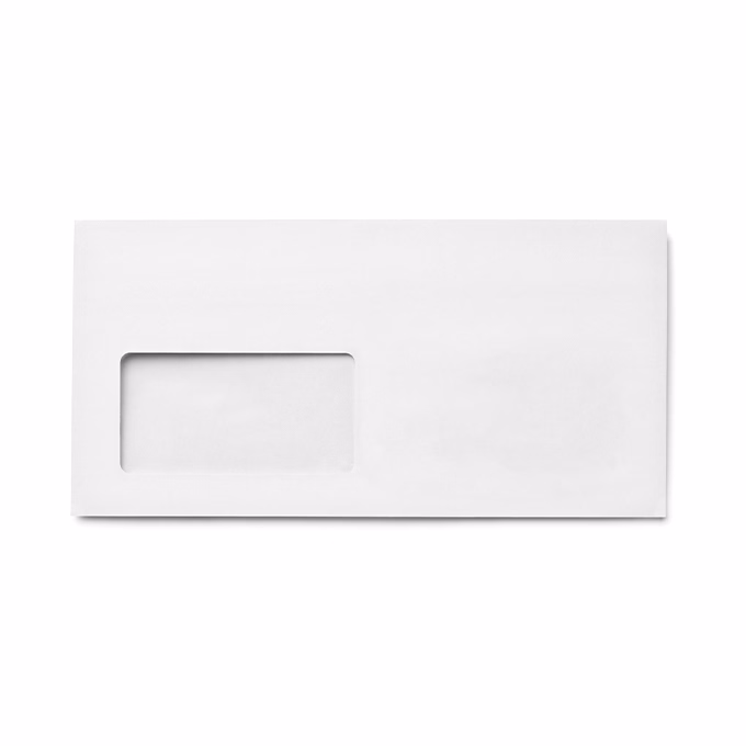 Boríték GPV LA/4 szilikonos bélésnyomott 110x220mm bal ablakos 45x90mm B20A20 1000 darabos