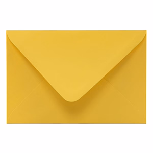 Boríték színes KASKAD LC/6 enyvezett 114x162mm 57 citromsárga 50 darabos