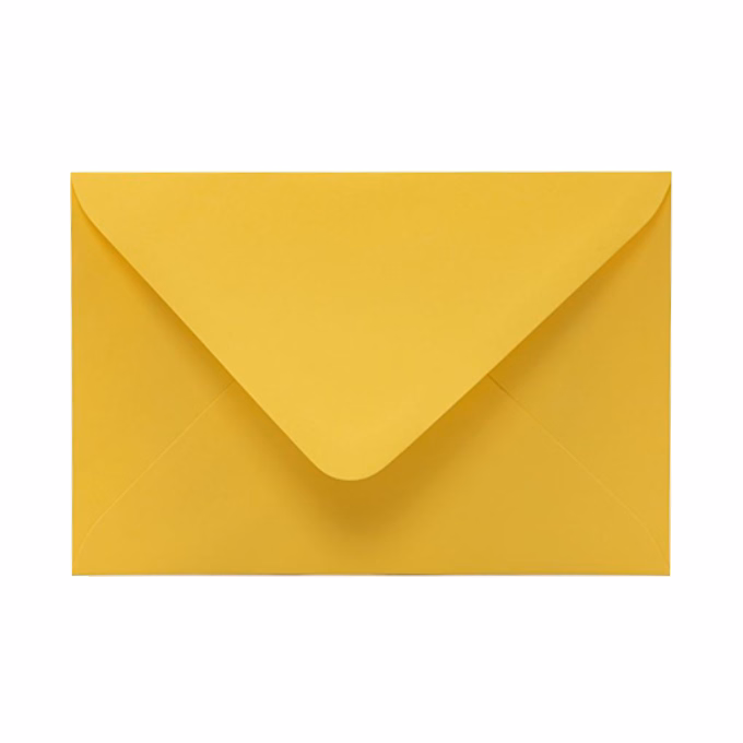 Boríték színes KASKAD LC/6 enyvezett 114x162mm 57 citromsárga 50 darabos