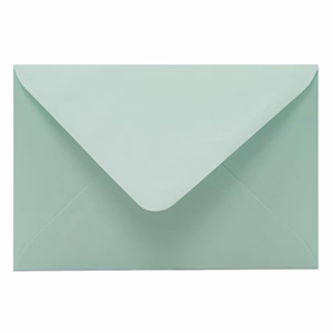 Boríték színes KASKAD LC/6 enyvezett 114x162mm 61 világos zöld 50 darabos