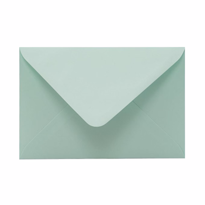 Boríték színes KASKAD LC/6 enyvezett 114x162mm 61 világos zöld 50 darabos