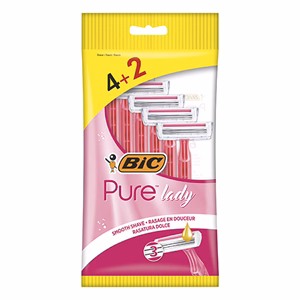 Borotva BIC Pure3 pink női eldobható 3 pengés 4+2 darab/bliszter