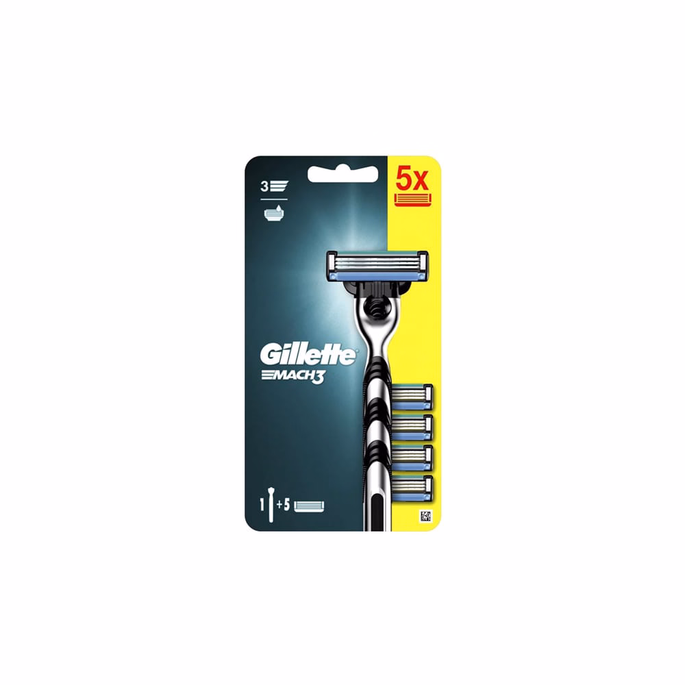 Borotva GILLETTE Mach3 Base H + 5 betét