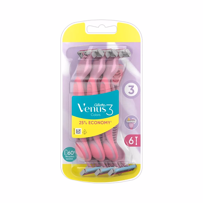 Borotva GILLETTE Venus Simply3 Plus pink 6 darab