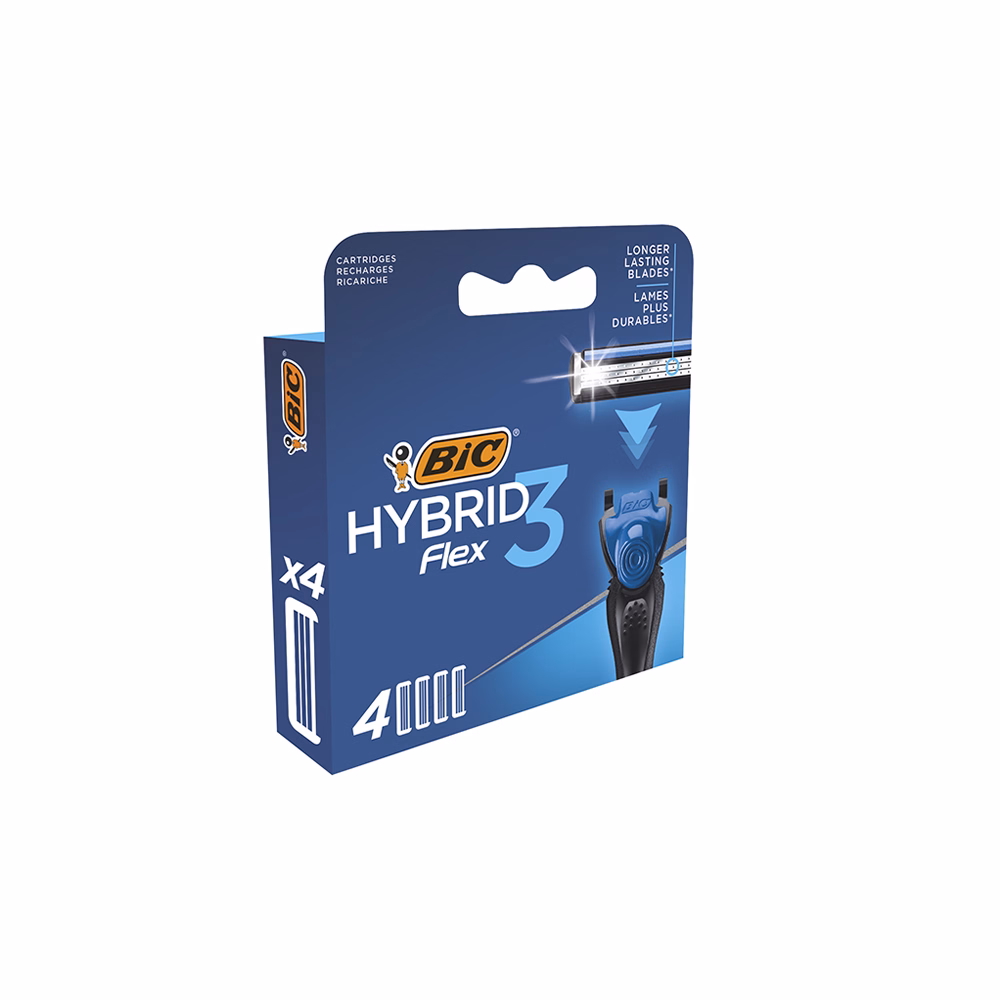 Borotvafej BIC Hybrid Flex3 mozgófejes mozgópengés 4 darab/bliszter