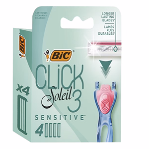 Borotvafej BIC Soleil Click3 Sensitive női 4 darab/bliszter