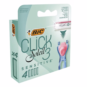 Borotvafej BIC Soleil Click3 Sensitive női 4 darab/bliszter