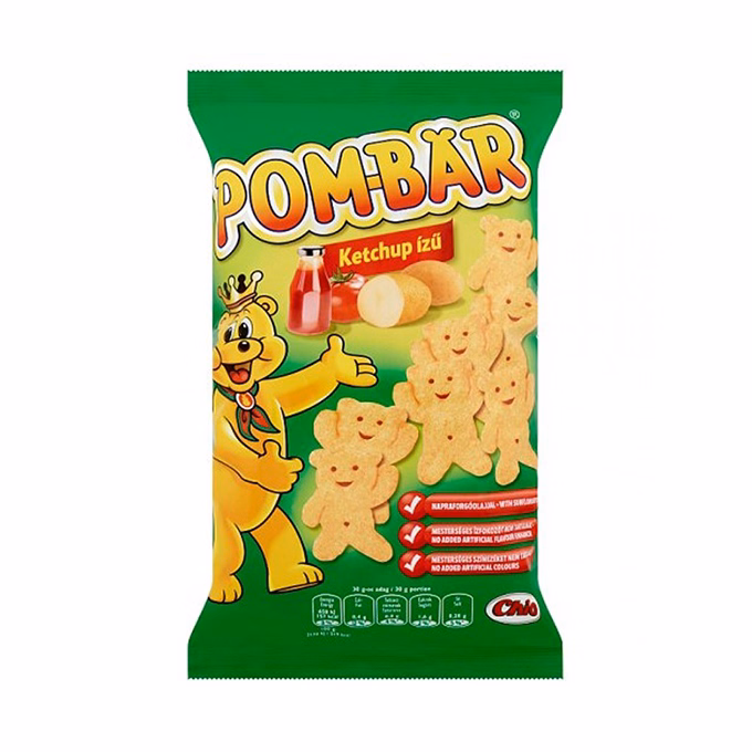 Burgonyachips CHIO POM BÄR ketchup 50 g Burgonyachips CHIO POM BÄR ketchup 50 g