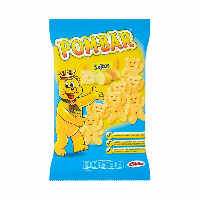 Burgonyachips CHIO POM BÄR sajtos 50 g