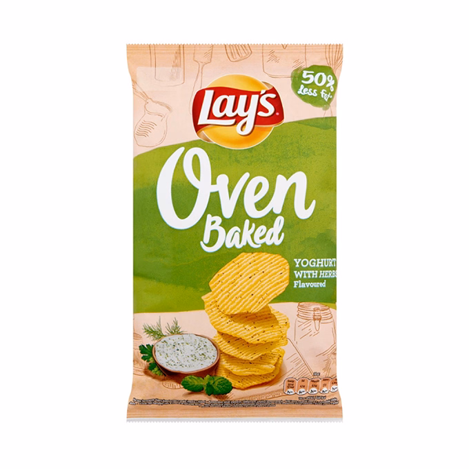 Burgonyachips LAY`S Oven Baked joghurtos-zöldfűszeres 55 g