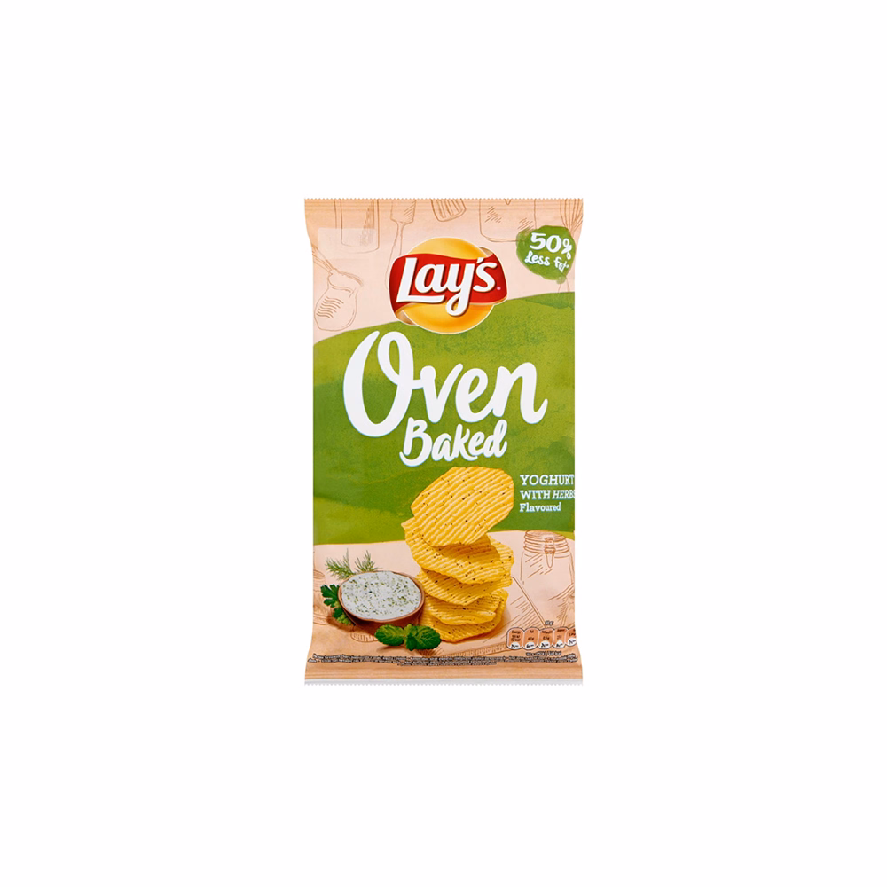 Burgonyachips LAY`S Oven Baked joghurtos-zöldfűszeres 55 g