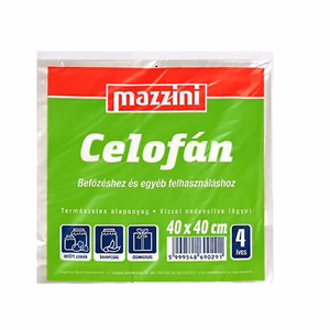 Celofán MAZZINI 4 ív 40x40 cm
