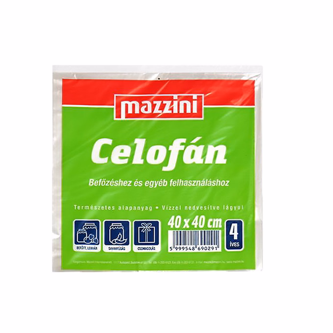 Celofán MAZZINI 4 ív 40x40 cm
