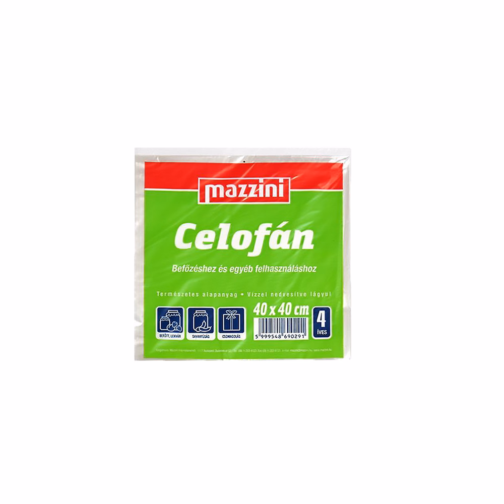 Celofán MAZZINI 4 ív 40x40 cm