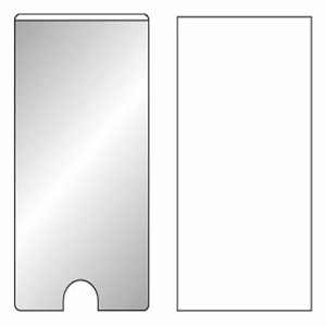 Címketartó tok DJOIS öntapadós gerincjelölő betétlappal 55x150 mm 6 darabos