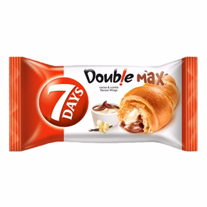 Croissant 7DAYS Double kakaós és vaníliás töltelékkel 80 g