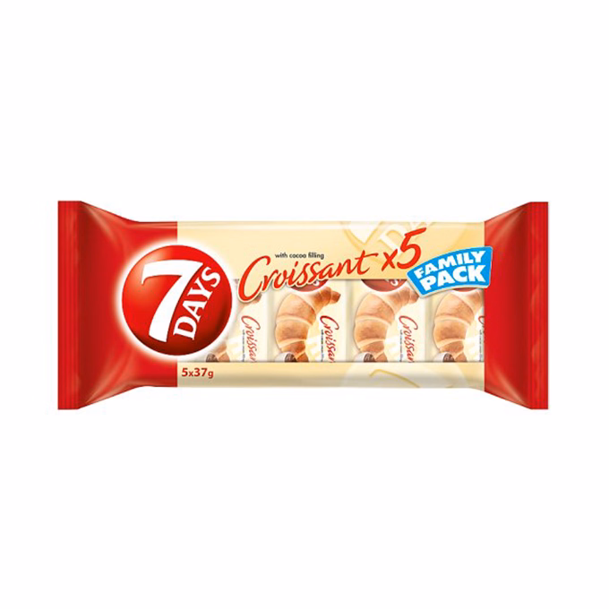 Croissant 7DAYS FamilyPack kakaós töltelékkel 185 g