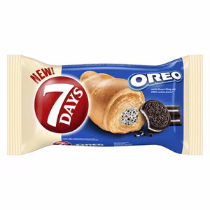 Croissant 7DAYS Oreo keksz töltelékkel 60 g