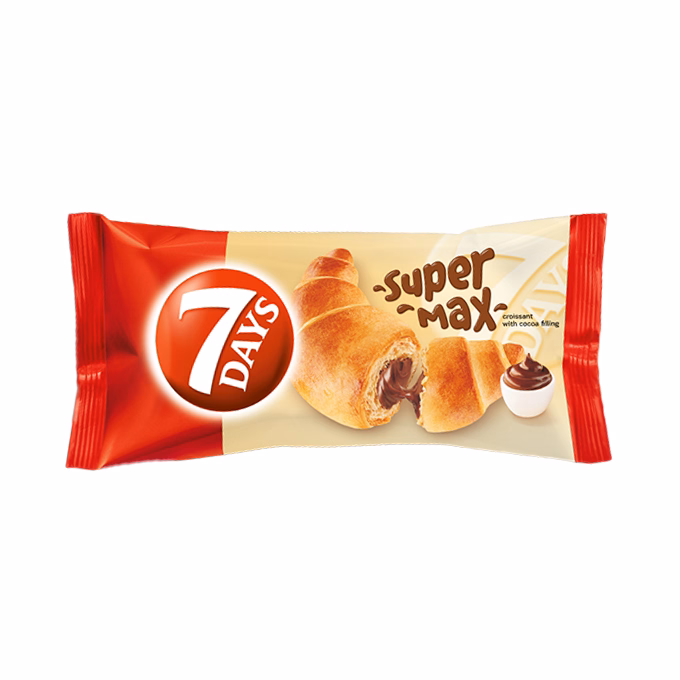 Croissant 7DAYS Super Max kakaós töltelékkel 110 g