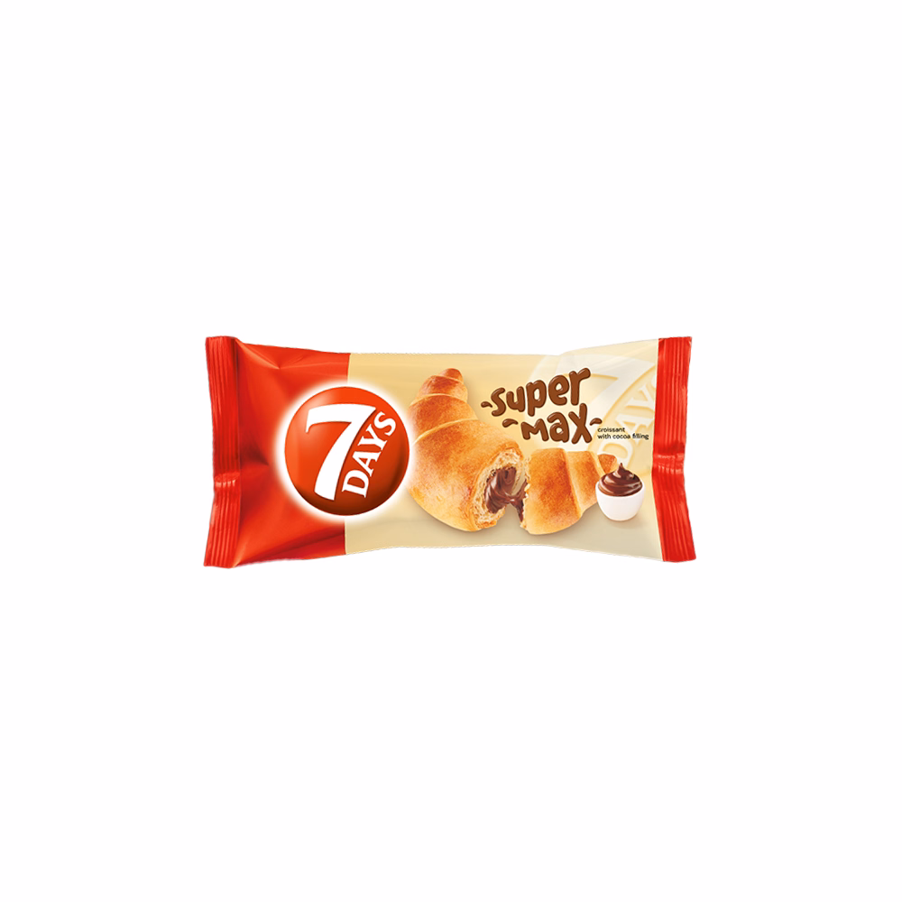 Croissant 7DAYS Super Max kakaós töltelékkel 110 g