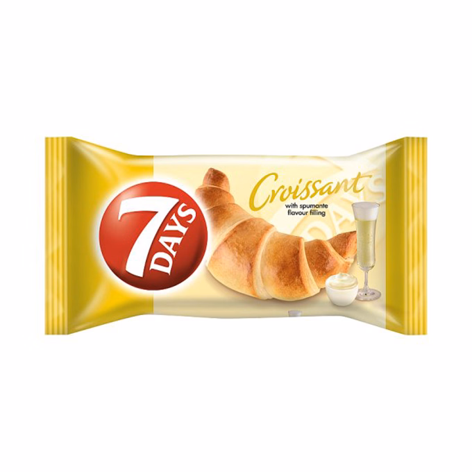 Croissant 7DAYS pezsgő ízű töltelékkel 60 g