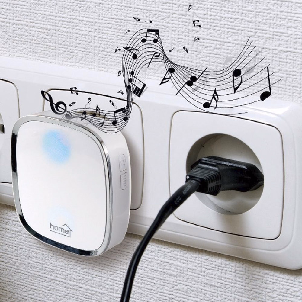 Csengő vezeték nélküli HOME DB2060AC 230V tápellátás fehér
