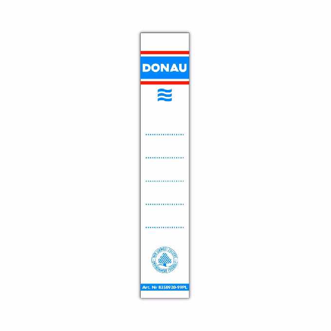 Cserecímke iratrendezőhöz DONAU 50 mm 28x153 cm kétoldalas fehér