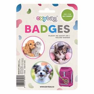 Cserélhető matrica OXY táskára 3 darabos Pets