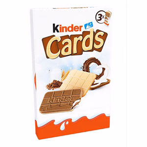 Csokoládé KINDER Cards 3 darabos 76,8 g
