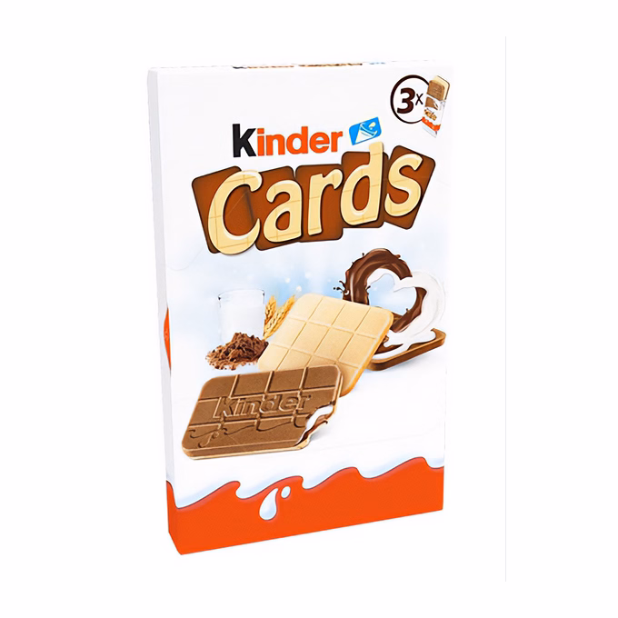 Csokoládé KINDER Cards 3 darabos 76,8 g