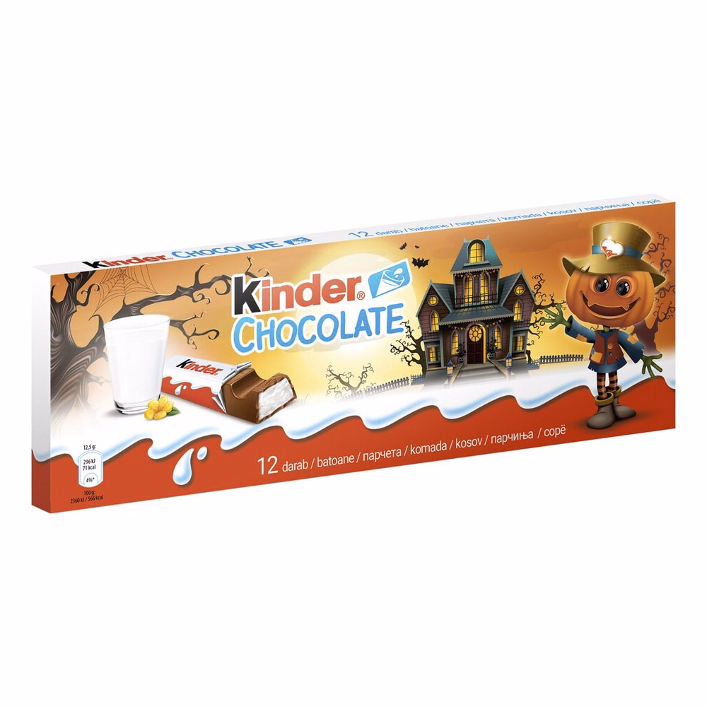 Csokoládé KINDER Chocolate 12 darabos Halloween 150 g