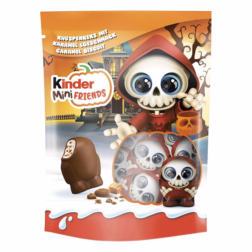 Csokoládé KINDER Mini friends karamell halloween 122 g