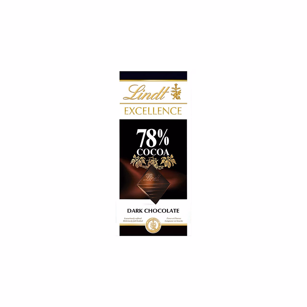 Csokoládé LINDT Excellence 78% Cocoa étcsokoládé 100 g