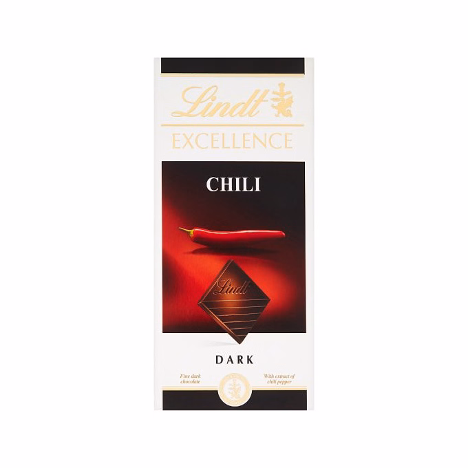Csokoládé LINDT Excellence Chilli étcsokoládé 100 g
