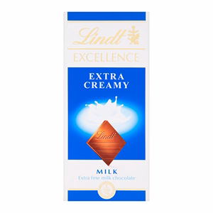 Csokoládé LINDT Excellence Extra Creamy tejcsokoládé 100 g