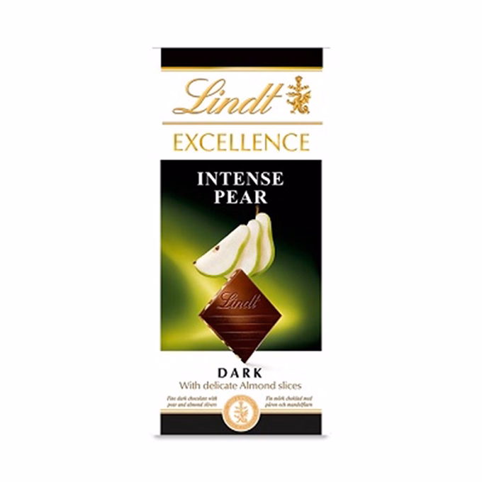 Csokoládé LINDT Excellence Pear körtés étcsokoládé 100 g