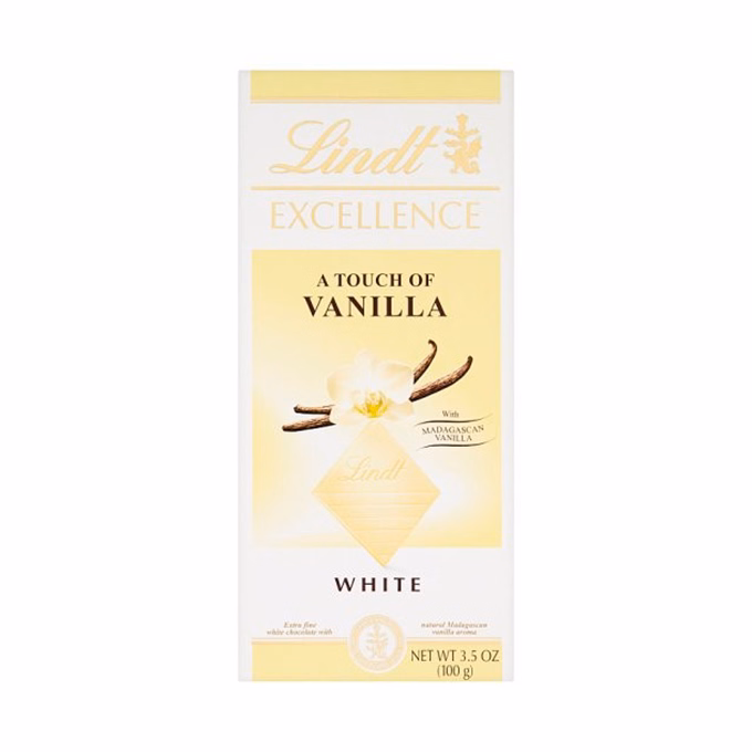 Csokoládé LINDT Excellence White Vanilla fehércsokoládé 100 g