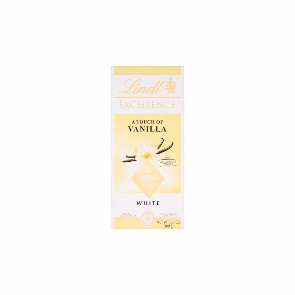 Csokoládé LINDT Excellence White Vanilla fehércsokoládé 100 g
