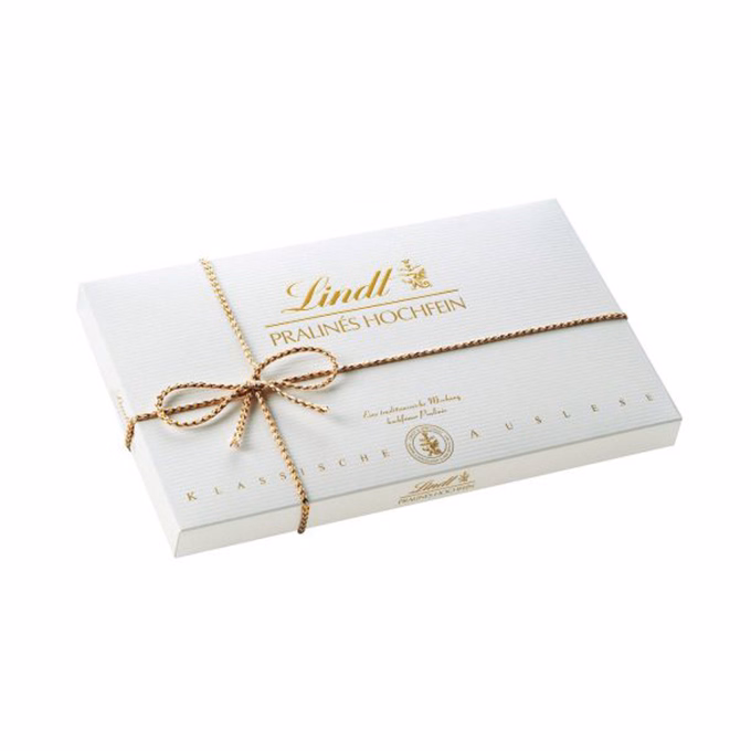 Csokoládé LINDT Hochfein Pralinés vegyesdesszert 120 g