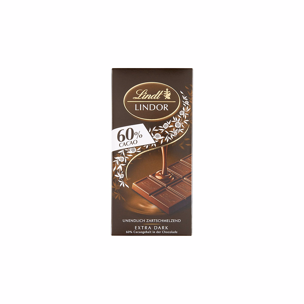 Csokoládé LINDT Lindor 60% Cacao étcsokoládé 100 g