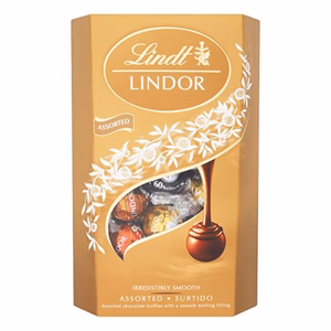 Csokoládé LINDT Lindor Assorted vegyes csokoládé golyók díszdobozban 337 g