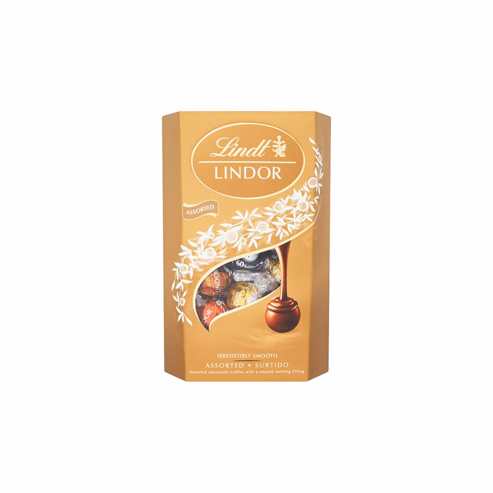 Csokoládé LINDT Lindor Assorted vegyes csokoládé golyók díszdobozban 337 g
