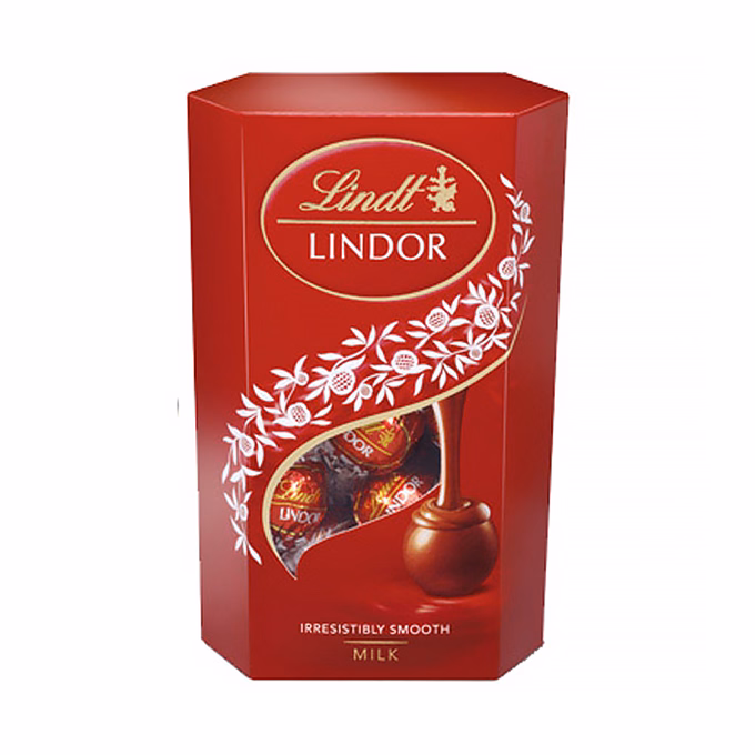 Csokoládé LINDT Lindor Milk tejcsokoládé golyók díszdobozban 200 g Csokoládé LINDT Lindor Milk tejcsokoládé golyók díszdobozban 200 g