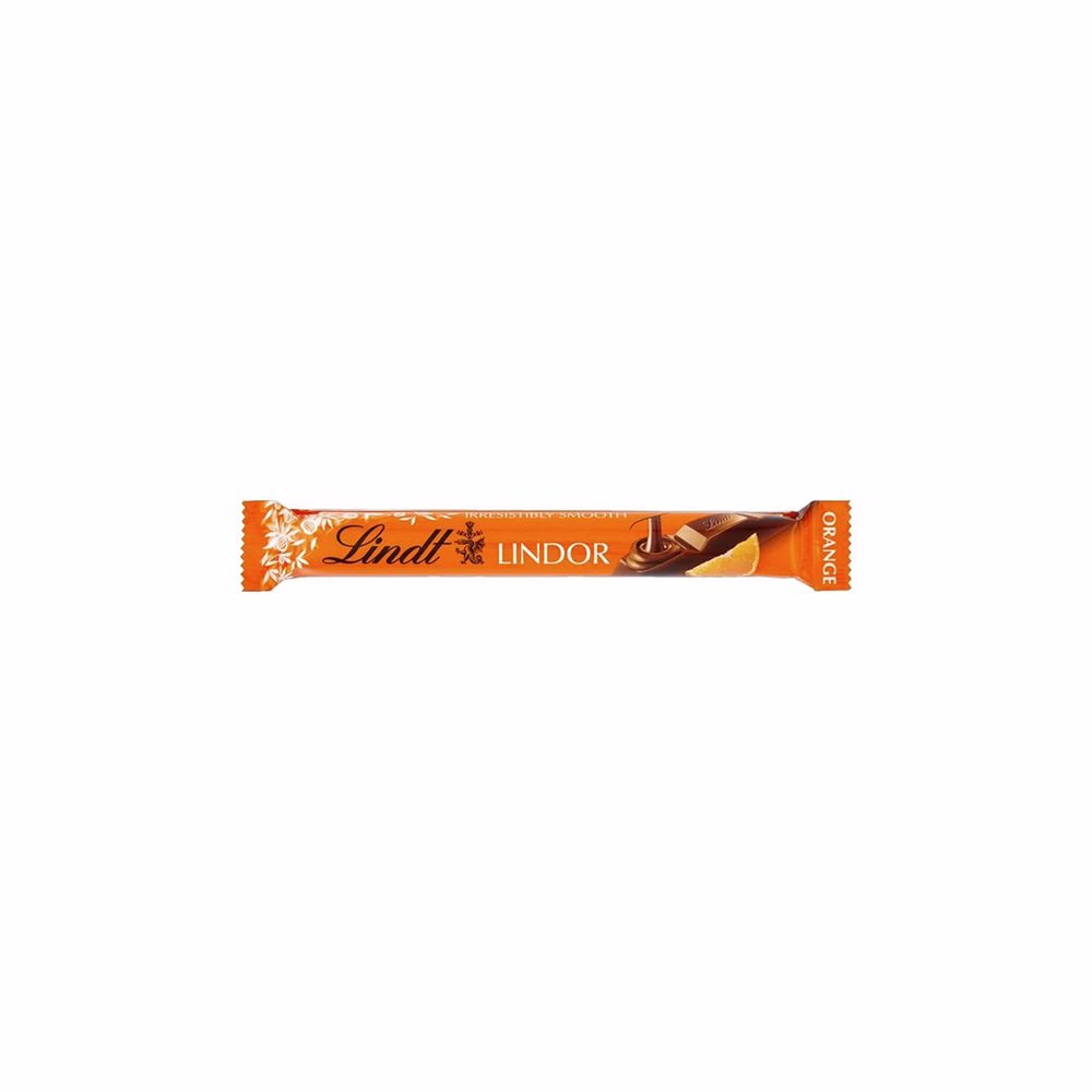 Csokoládé LINDT Lindor Milk orange stick szelet 38 g