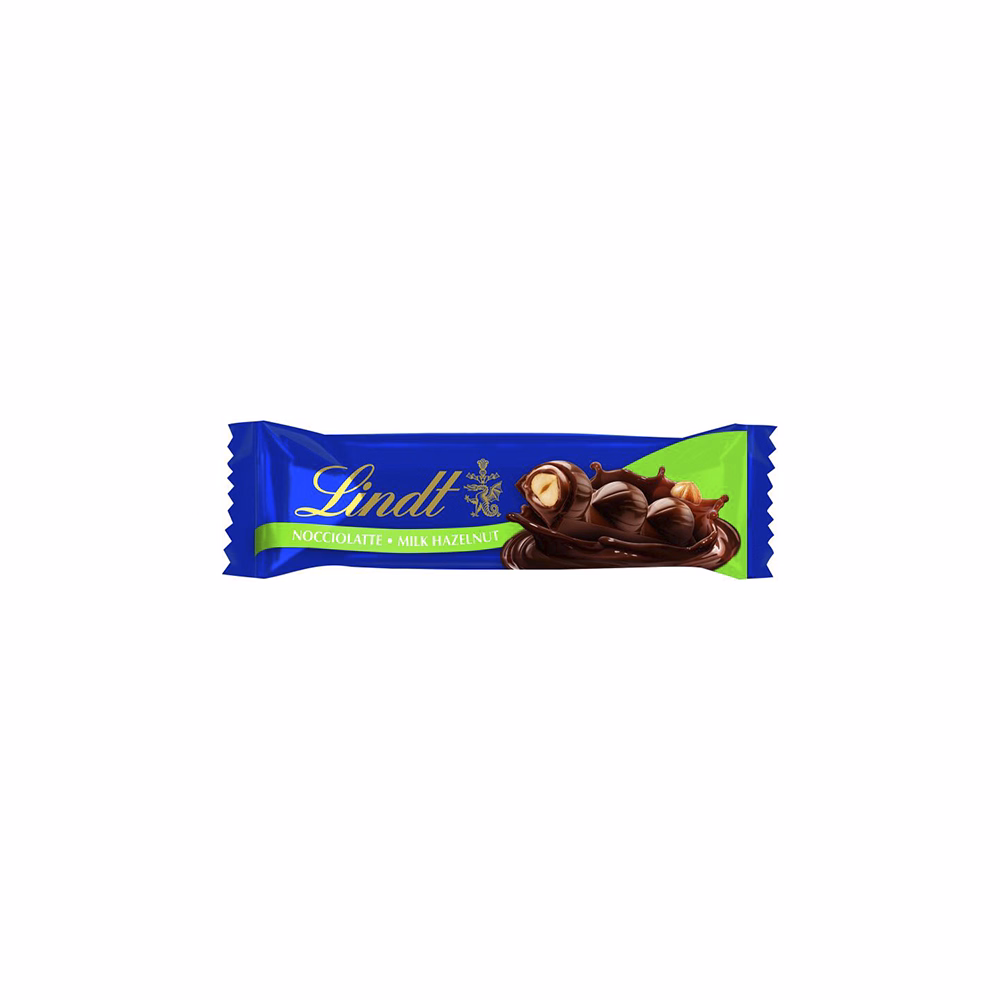 Csokoládé LINDT Nocciolatte töltött tejszelet 35 g