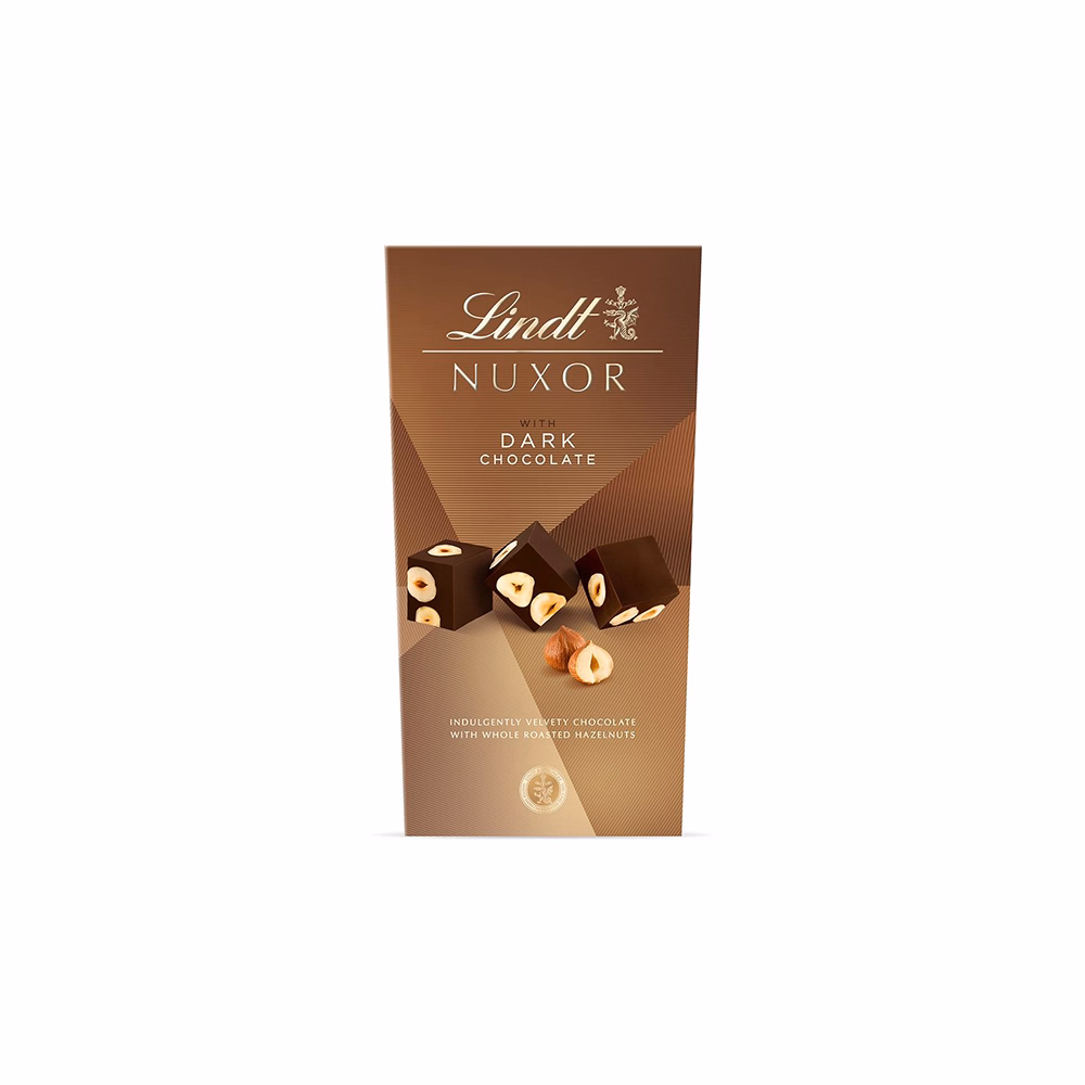 Csokoládé LINDT Nuxor mogyorós étcsokoládé praliné 150 g